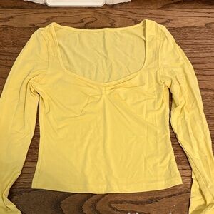 Amazon Essentials Women's Yellow Long Sleeve Top